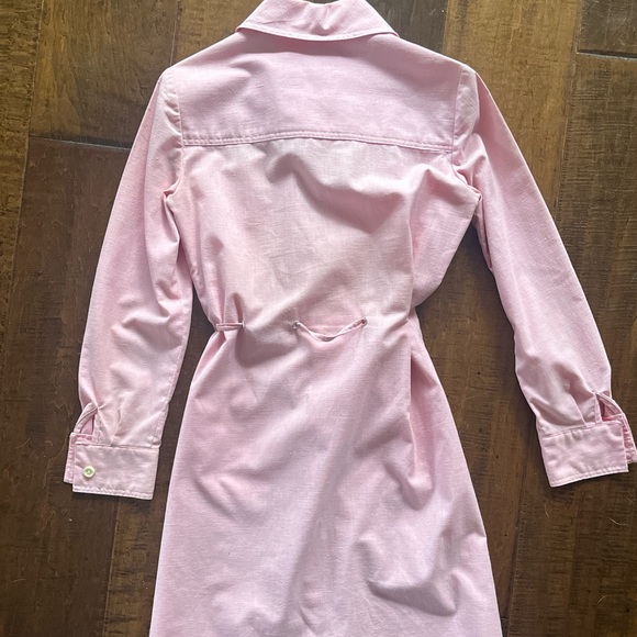 Vintage preppy Bobby Brooks Pink Shirt Dress - Picture 3 of 4